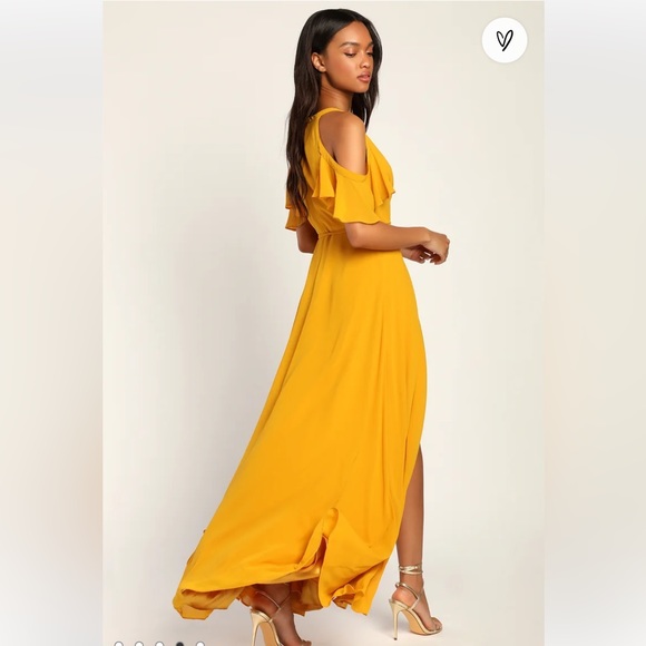 Lulus marigold wrap dress size medium - Picture 2 of 2